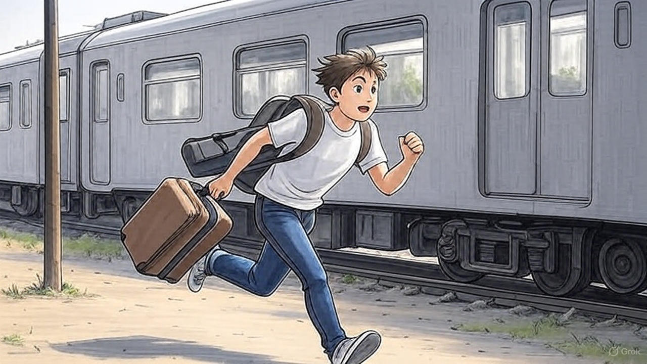 A Boy with Last Second Decision